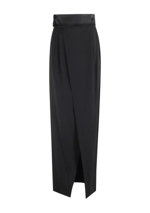Erika Cavallini satin-trim midi skirt - Black