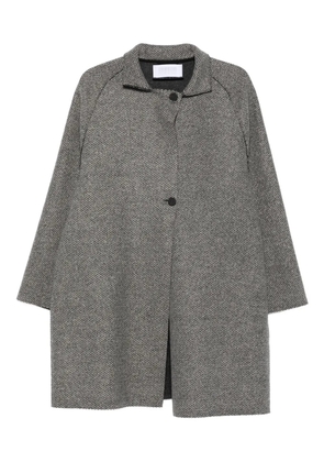 Harris Wharf London raglan-sleeve textured coat - Grey