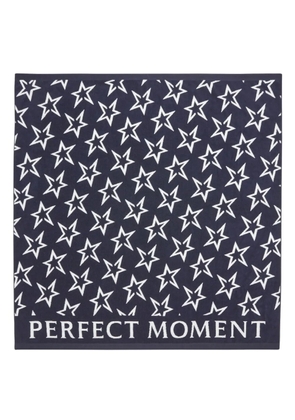 Perfect Moment star-print cotton beach towel - Blue