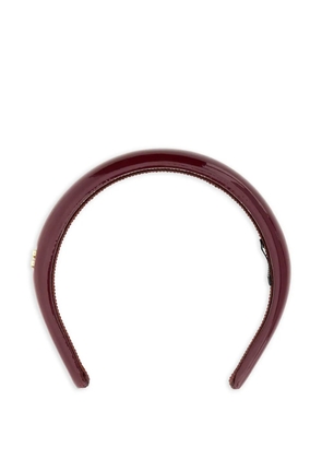 Miu Miu patent leather hair band - Red