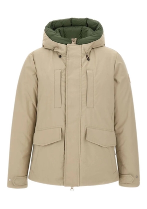 Save The Duck Enzo Hooded flap-pocket parka - Neutrals