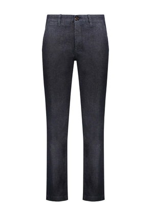 Moorer Levanzo Washed Trousers - Blue