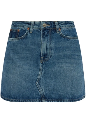 SAMSOE SAMSOE organic cotton denim skirt - Blue