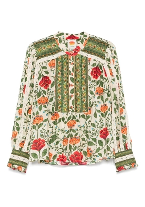 FARM Rio Garden Tapestry blouse - Green
