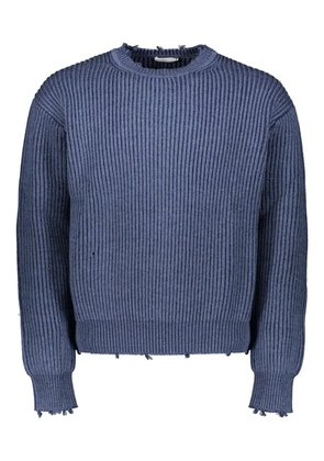 John Elliott ribbed cropped sweater - Blue
