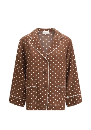 P.A.R.O.S.H. polka dot button shirt - Brown