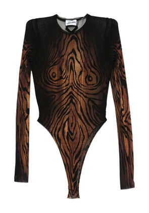 Jean Paul Gaultier The Wood mesh bodysuit - Black