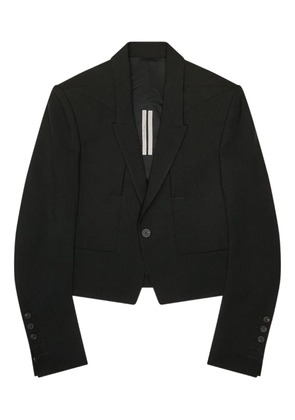Rick Owens buttoned cotton jacket - Black