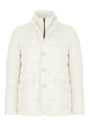 Herno quilted button-fastening padded jacket - White