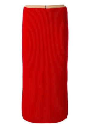 Calvin Klein rib knit skirt - Red