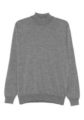 Lardini mock-neck wool sweater - Grey