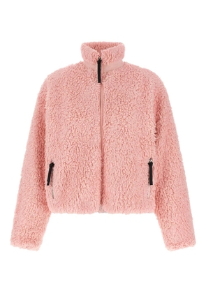 Jil Sander teddy-effect zip-front jacket - Pink