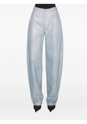 Mugler lace-up trousers - Blue