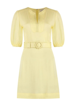 Yves Salomon belted dress - Yellow