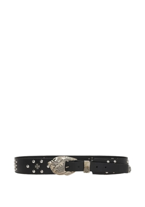 Enfants Riches Déprimés eagle-head studded belt - Black