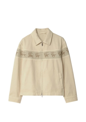 Burberry Equestrian Knight panelled jacket - Neutrals