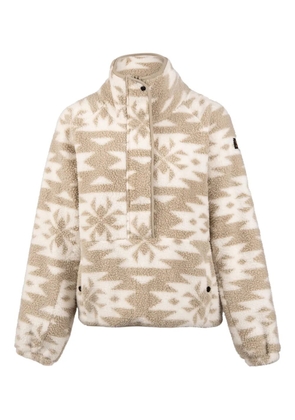 Brunotti Powchou patterned funnel-neck sweatshirt - Neutrals