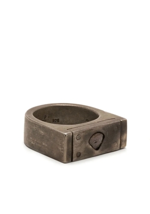 Parts of Four Plate sterling silver and diamond ring