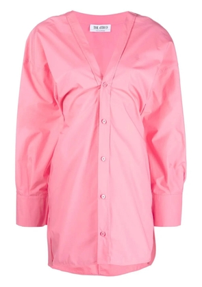 The Attico Lala V-neck mini dress - Pink