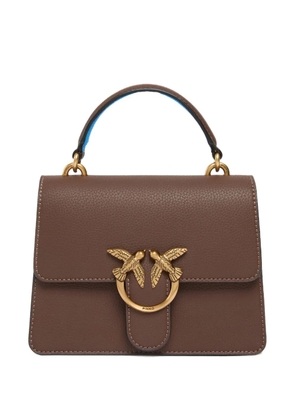 PINKO Love Birds calfskin cross body bag - Brown