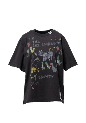 Maison MIHARA YASUHIRO Kids Doodle T-shirt - Black