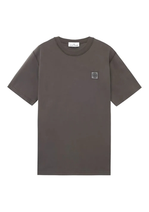 Stone Island logo-patch T-shirt - Grey