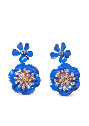 Carolina Herrera floral dangle earrings - Gold