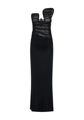 Christopher Esber Salacia lace-panelled maxi gown - Black