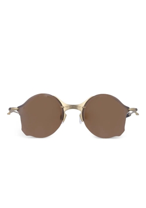 Oakley round titanium sunglasses - Brown