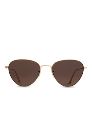 KHAITE triangular-frame sunglasses - Gold