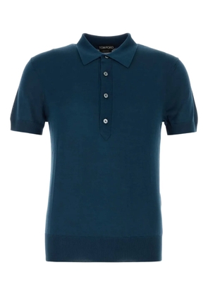 TOM FORD short sleeve polo shirt - Blue