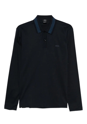BOSS long-sleeve polo shirt - Blue