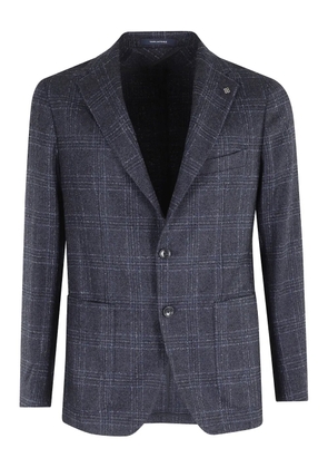 Tagliatore check-pattern jacket - Blue