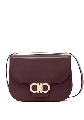 Ferragamo Gancini flap crossbody bag - Purple