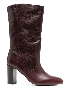 Chie Mihara 85mm Exis leather block-heel boots - Brown