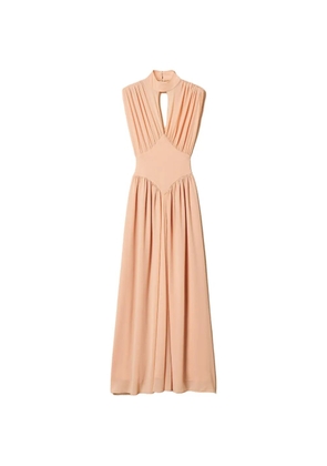 TWINSET gathering-detail maxi dress - Neutrals