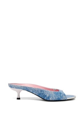 Diesel D-Diam's-Sa logo-plaque sandals - Blue