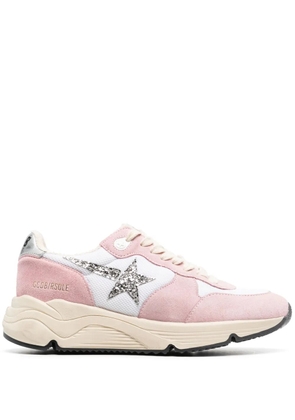 Golden Goose Running-Sole suede sneakers - Pink