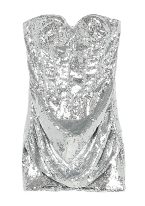 The New Arrivals Ilkyaz Ozel Pamela sequined mini dress - Silver