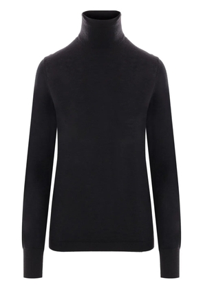 Allude roll neck knit t-shirt - Black
