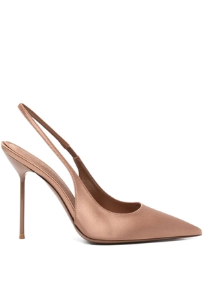Paris Texas 105mm Lidia slingback stiletto pumps - Neutrals