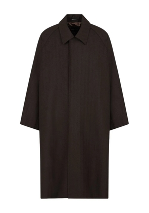 Emporio Armani single-breasted coat - Brown