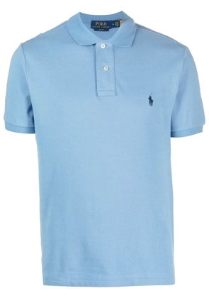 Polo Ralph Lauren logo-embroidered cotton polo shirt - Blue