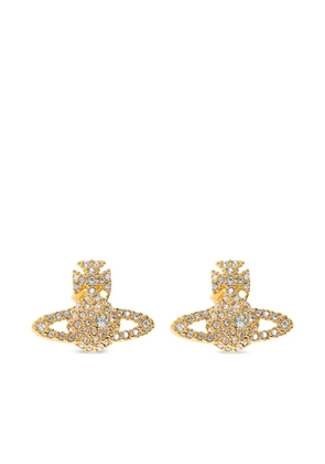 Vivienne Westwood orb crystal earrings - Gold