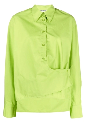 Low Classic wrap-around asymmetric shirt - Green