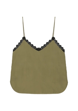 OUR LEGACY lace trim top - Green