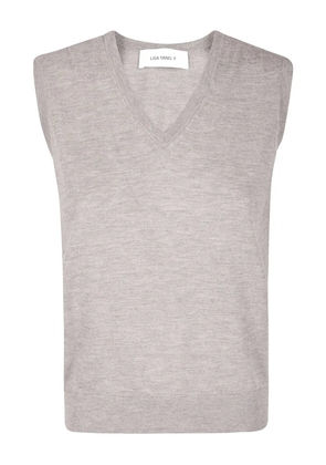 Lisa Yang Lauri V-neck top - Neutrals