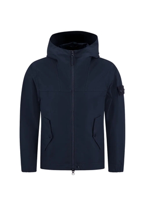 Stone Island hooded zip-up jacket - Blue
