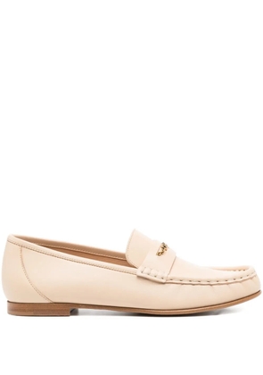 Chloé leather penny loafers - Neutrals