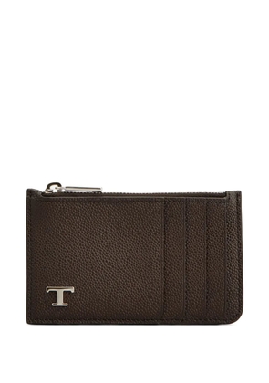 Tod's leather card holder - Brown